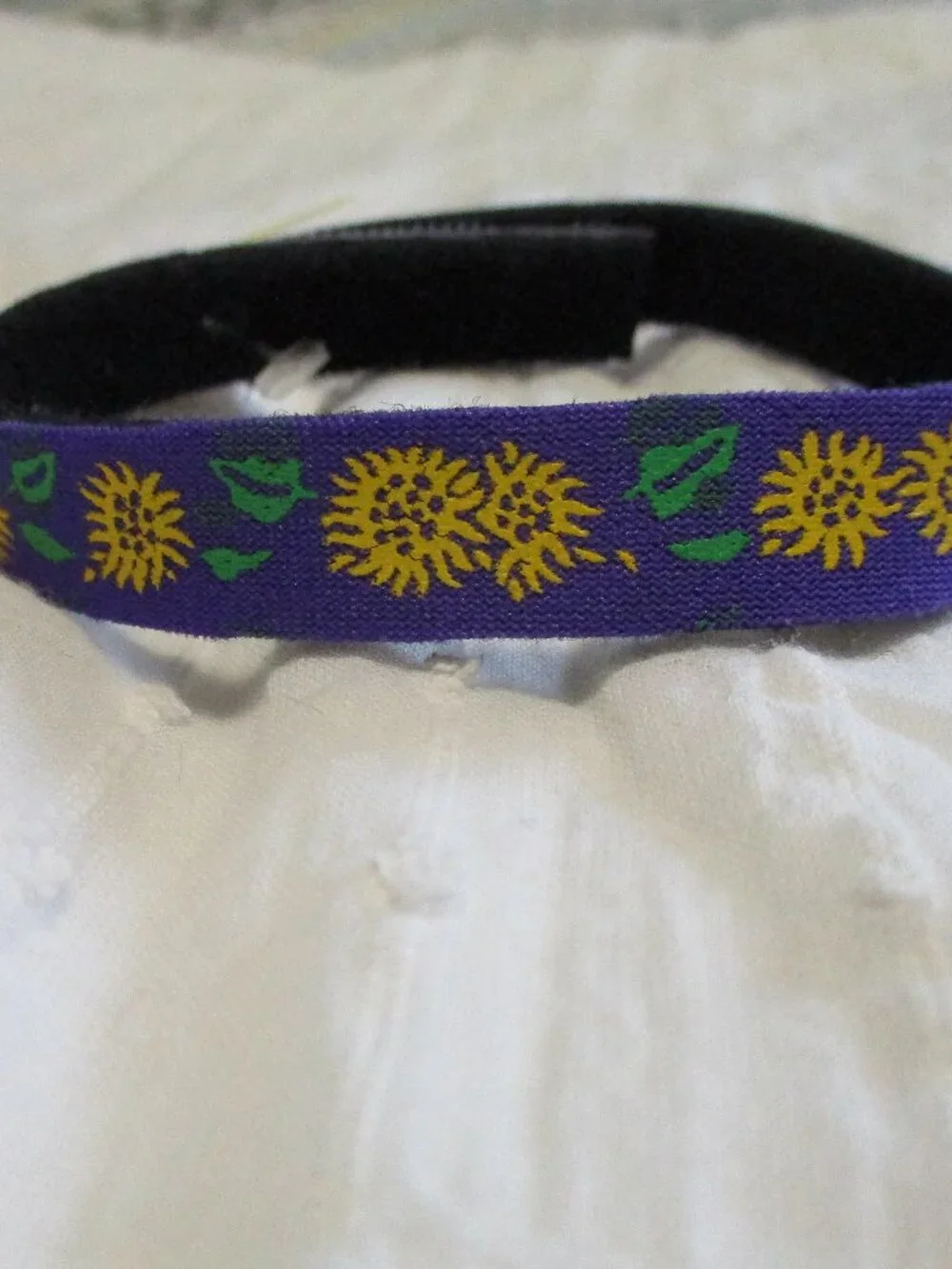 Cat collar-Beastie Bands sunflower patter